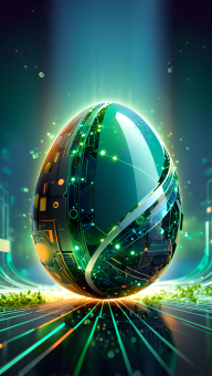 Neon Genesis: The Birth of Innovation from a Cybernetic Ostrich Egg