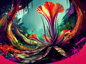 Vibrant Underwater Wonderland: A Whimsical Marine Fantasy