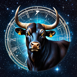 Cosmic Bull: A Celestial Fusion of Astrology and Time