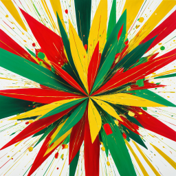 Radiant Burst: A Symphony of Vibrant Colors in Motion