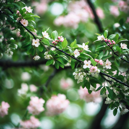 Delicate Cherry Blossoms in Bloom: A Dreamy Spring Close-Up