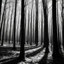 Sunlit Serenity: A Tranquil Forest Canopy