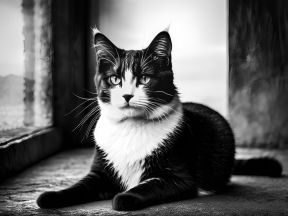 Contemplative Tabby Cat by the Window in Soft Natural Light