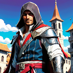 Ezio Auditore da Firenze: Iconic Assassin's Creed Protagonist in Historical Urban Setting