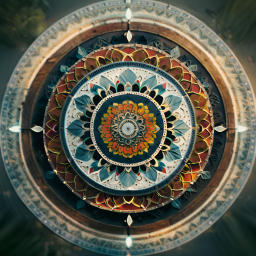 Striking Blue-Eyed Cat with Cream and Dark Markings Captured Indoors