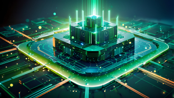 Cyber Metropolis: A Futuristic Digital Cityscape of Technological Innovation