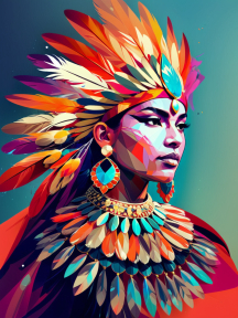 Contemplation in Color: A Vibrant Tribute to Traditional Indian Elegance