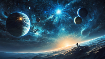 Solitary Voyager: A Majestic Encounter with the Cosmic Expanse