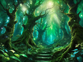 Enchanted Pathway Through the Mystical Ancient Forest