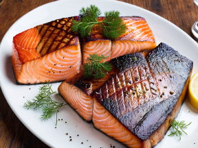 Perfectly Grilled Salmon with Fresh Herbs and Citrus Garnish