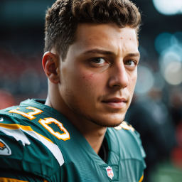 Focused NFL Player Wearing Number 20 Football Jersey