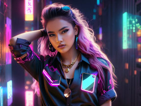Cyberpunk Vision: Neon Nights and Digital Dreams