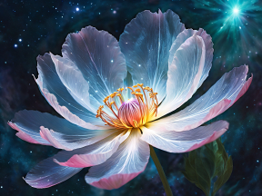 Celestial Serenity: A Transcendent Lotus Bloom Amidst the Cosmos