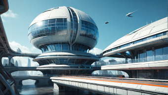 Futuristic Orbital Space Station: A Vision of Advanced Human Space Exploration and Travel