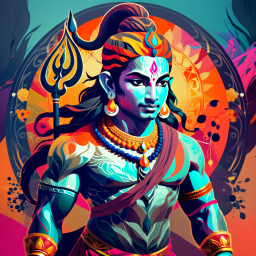 Lord Shiva: The Divine Symbol of Wisdom, Power, and Spirituality in Vibrant Artistry