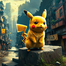 Pikachu in the City: A Cinematic Pokémon Urban Adventure