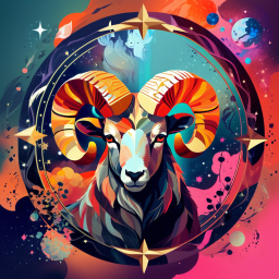 Cosmic Ram: A Vibrant Psychedelic Journey Through Space