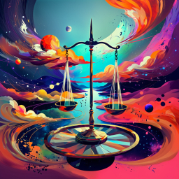 Cosmic Scales: A Celestial Vision of Justice and Balance