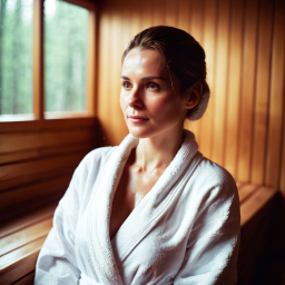 Tranquil Moments Indoors: Relaxing at a Serene Spa Surrounded by Nature