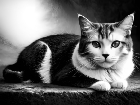 Alert and Cozy: A Striped Tabby Cat in a Warm Indoor Setting