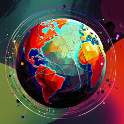 Global Connectivity and AI Integration: A Futuristic Vision of Earth's Digital Network