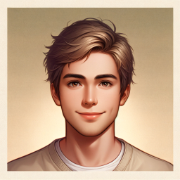 Realistic Digital Portrait of a Friendly Young Male Character