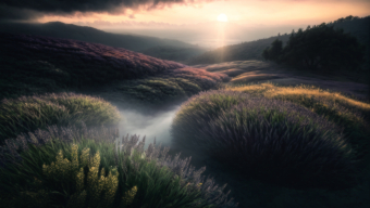 Woman Taking a Selfie Inside a Vehicle During Soft Morning or Evening Light