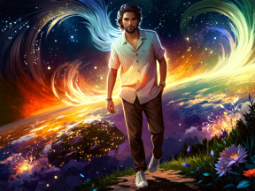 Cosmic Wanderer: A Casual Stroll Above the Stars