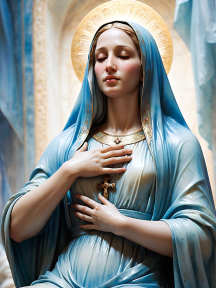 Traditional Christian Iconography: Artistic Depiction of Mary, Mother of Jesus