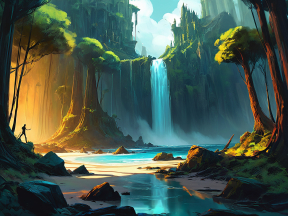 Enchanted Waters: A Serene Journey to the Mystical Waterfall