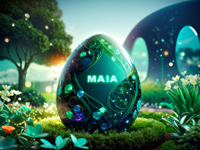 Enchanted Maia Egg Amidst a Magical Forest Wonderland
