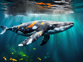 Graceful Humpback Whale Gliding Through Sunlit Ocean Depths