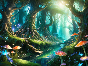 Enchanted Forest Path: A Mystical Journey Through a Magical Woodland