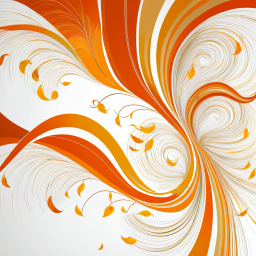 Flowing Flames: An Abstract Dance of Organic Forms and Warm Hues