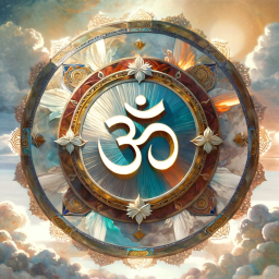 Sacred Om Symbol with Lotus Motifs: A Spiritual Icon of Universal Sound and Enlightenment