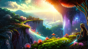 Enchanted Realms: A Journey Through a Mystical Fantasy Landscape