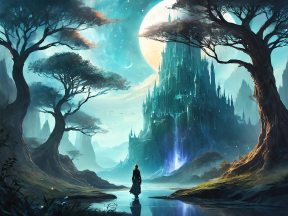 Epic Journey to the Enchanted Cliffside Fortress at Dawn
