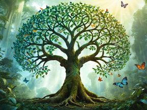 Enchanted Tree of Life: A Magical Symphony of Nature and Light