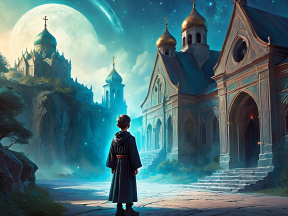 Gateway to the Enchanted Citadel: A Boy's Journey into Mystical Realms