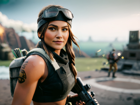 Apex Legends' Lifeline: Combat-Ready Medic Amidst Explosive Battlefield Chaos