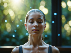 Finding Calm: A Moment of Meditation and Relaxation After Exercise