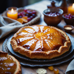Delightful Bakewell Tart: A Classic British Pastry with Almond Filling and Elegant Presentation