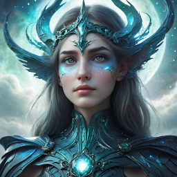 Ethereal Guardian: The Mystical Warrior Queen of the Celestial Realm