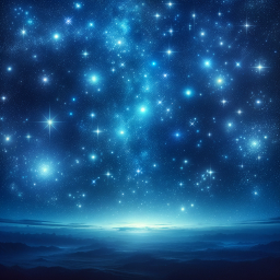 Ethereal Night Sky: A Serene Tapestry of Stars and Twilight Glow