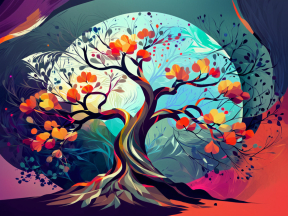 Interwoven Realms: A Vibrant Journey Through Nature and Transformation