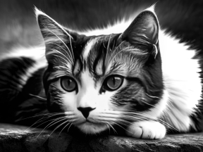 Close-Up Portrait of a Tabby Cat Highlighting Its Eyes and Whiskers
