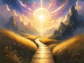 Pathway to the Mystical Mountains: A Journey Through an Enchanted Sky