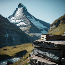 Serenity in Stories: An Open Book Amidst Mountain Majesty