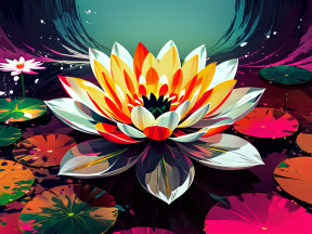 Vibrant Lotus Blossom: A Symbol of Purity, Growth, and Rebirth