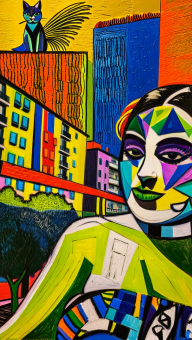 Fragmented Identity: A Vivid Exploration of Self and Urban Life